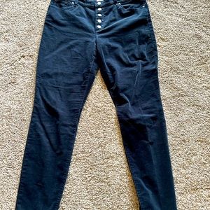Cabi size 14 navy corduroy pants